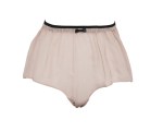 Porte A Vie, Something Wicked Blush Sophia High Waist Silk French Brief, $139.95, www.porteavie.com
