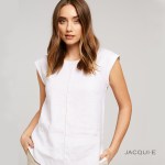 LINEN TOP BRIGHT WHITE